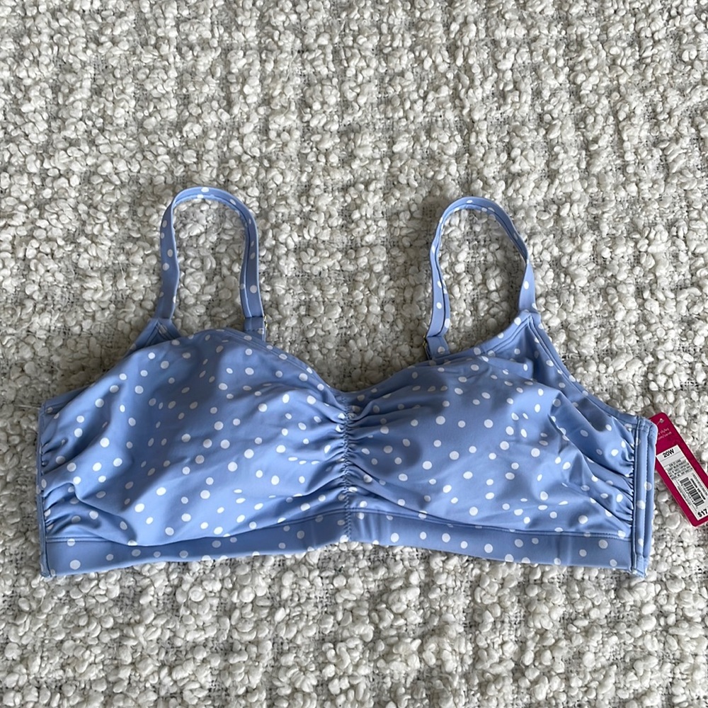 Polka Dot Target Bikini Top